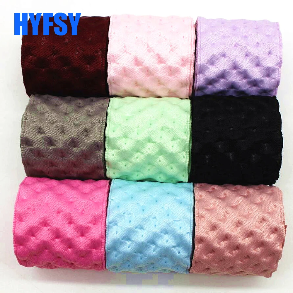 

New 1-1/2 38mm concave-convex ribbon 10 yards DIY handmade materials clothing accessories bow headdress plain color
