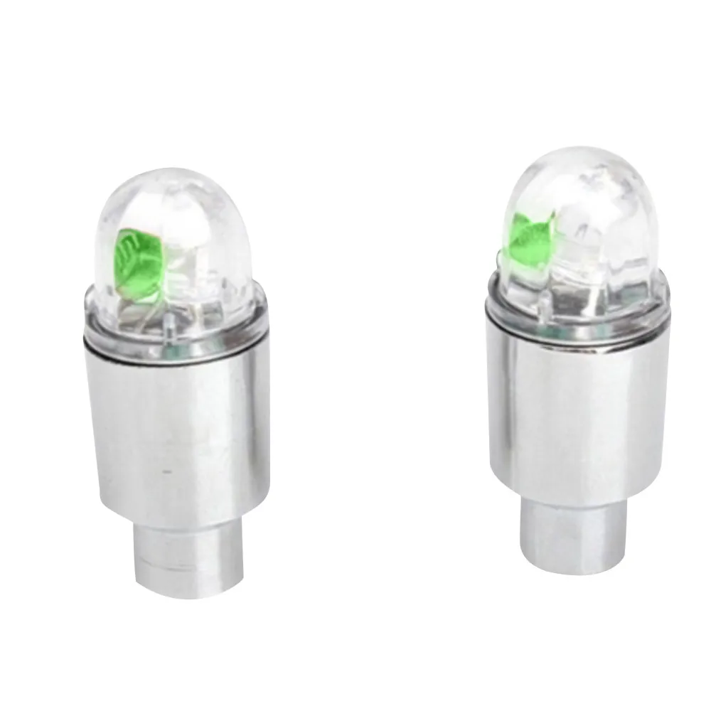 

Car Motorcycle Wheel Tyre Auto Accessories Bike Supplies Neon Blue Strobe LED Tire Valve Caps car-styling accessories wholesale