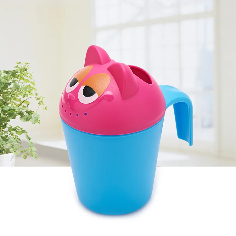 Cartoon Baby Shampoo Cup Shower Water Spoon Infant Bathing Ladle Children Wash Hair Head Cup Kid Bathing Beach Toy For Baby Care