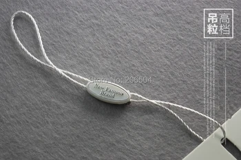 

Good quality black hang tag string in apparel,hang tag strings cord for garment,stringing price hangtag or seal tag DHDL504