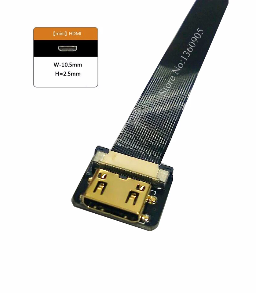 40 см/50 см/60 см/80 см/100 см черный FPV-системы HDMI кабель micro угловой 90 градусов мужчин и женщин Тип Мини C прямой (обратный socket)