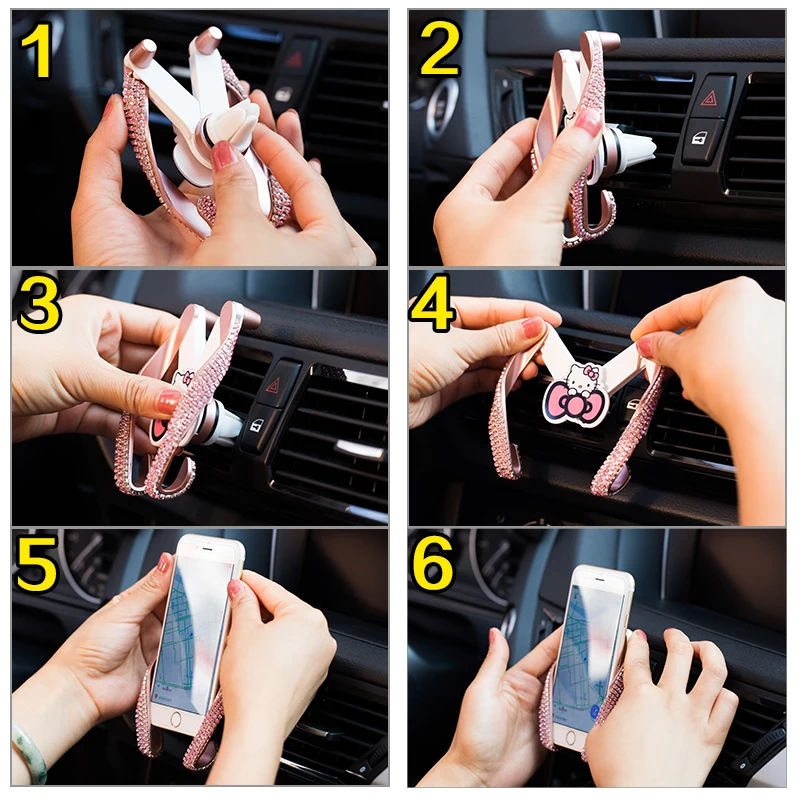 Держатель для телефона из АБС пластика с кристаллами|holder for|holder airholder air vent |