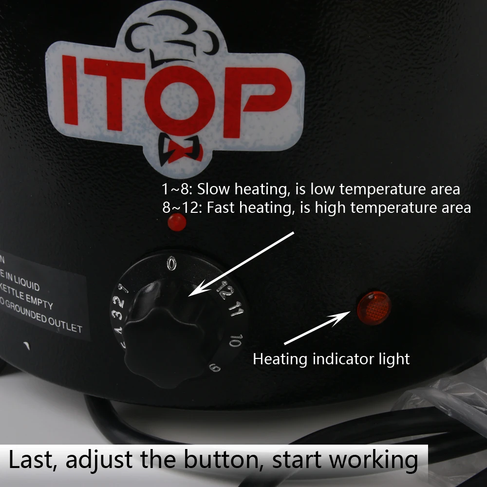 ITOP подогреватель для супа водонагреватель для приготовления пищи мокрый тепло бульон бойлера 110 V/220 V подходит для Cateen/кафе/Кухня/ресторан