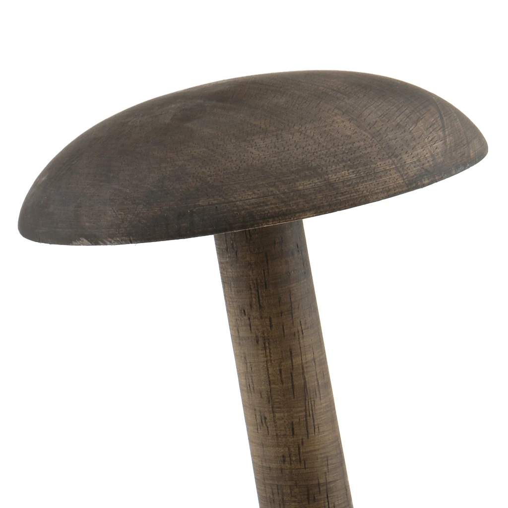 13inch Height Vintage Style Wood Wooden Freestanding Hat Rack / Cap / Wig / Helmet Holder Display Stand with Round Base	