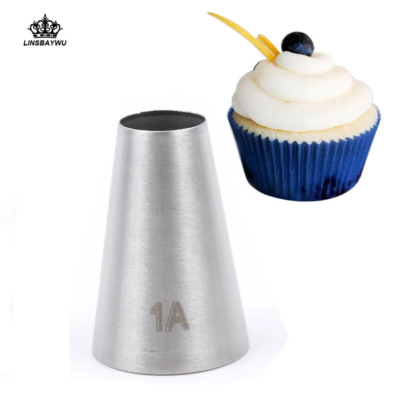 

Premium 304 Stainless Steel piping nozzles Large Round Metal Flower Cake Cream Decoration Tips Cupcake Cake Cream Decoration
