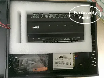 

ZK INbio460 4 Doors Access Control Board Support Fingerprint & Card Reader With Power supply Metal box Free Software