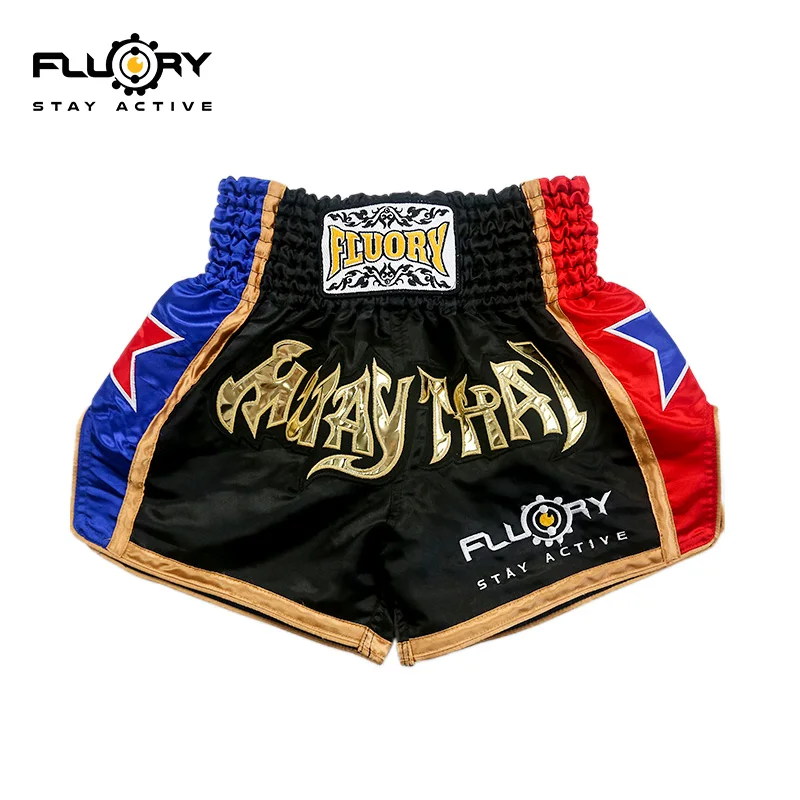 На заказ Муай Тай боксерские шорты, плавки, robe Top King, Fairtex, Twins, RevGear и Yokkao - Цвет: Черный