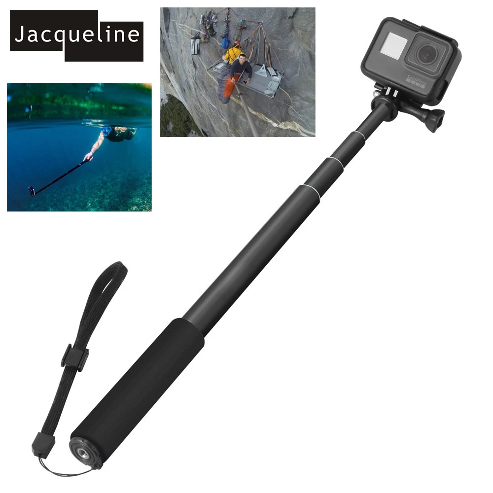 Jacqueline for Selfie Stick Telescoping Monopod Mount Pole for Gopro
