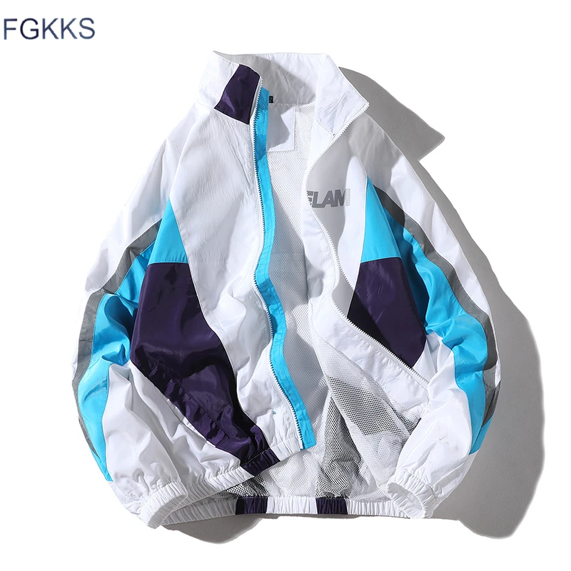 FGKKS Fashion Brand Men's Jackets 2019 Autumn Male Letters