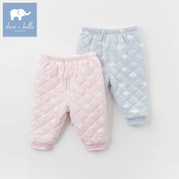 

DB4710-A dave bella autumn baby unisex sleepwear boys girls printed pajamas trousers children soft under pants