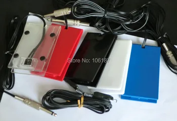 

2Pc Acrylic Tattoo Foot Pedal Switch(Mixed Color) +2Pc Tattoo Clip Cord For Tattoo Power Supply