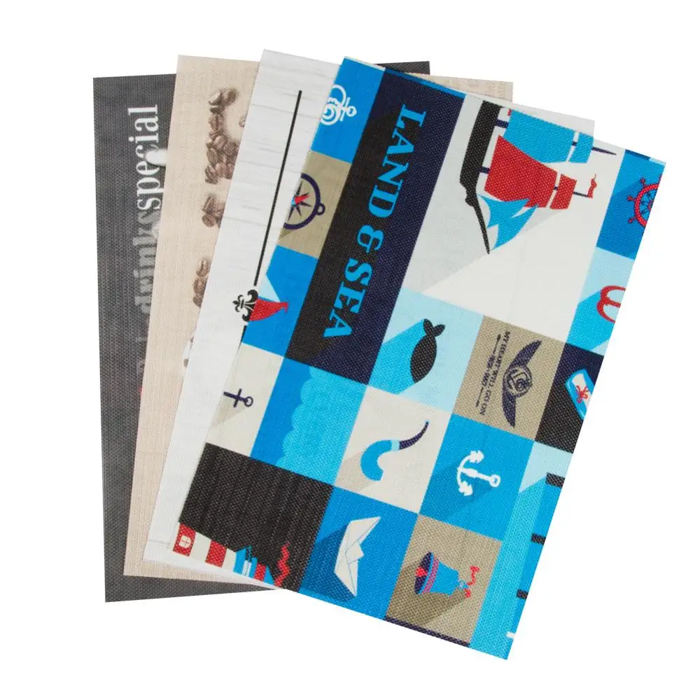 مجموعة من 4 PVC زهرة نمط المفارش ل طاولة طعام عداء مفارش مكان حصيرة في المطبخ اكسسوارات كأس النبيذ حصيرة مجموعة من 4 PVC زهرة نمط المفارش ل طاولة طعام عداء مفارش مكان حصيرة في المطبخ اكسسوارات كأس النبيذ حصيرة