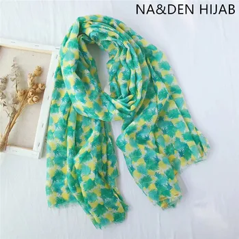

Fashion Print Scarf Shawl Sweet Printed Women Hijab Fashion Female Muslim Scarves Fast Shipping Independent packing hot sale