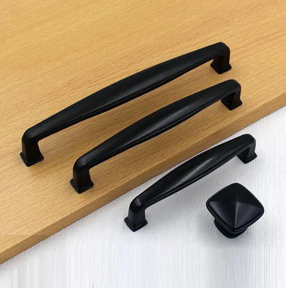 Black Dresser Drawer Pulls Handles Cabinet Rustic Retro Black Dresser Drawer Pulls Handles Cabinet Rustic Retro Kitchen Furniture Handle Pull Hardware French Country