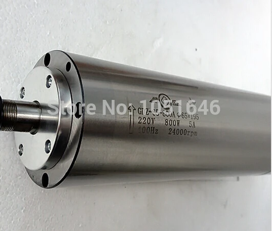 

Free shipping 0.8kW Water cooling spindle motor, 65 x 195mm, 220v 24000RPM and ER11, 800W spindle motor for CNC machine tools