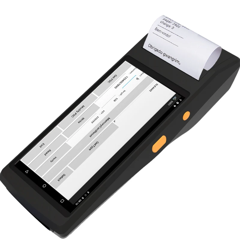  RUGLINE 5.5 inch android 7.0 OS Handheld Pos Computer PDA With 1D/2D Barcode Scanner 4G Wifi Blueto