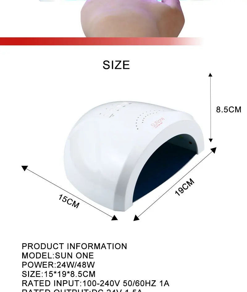 SUN5 и Sunone 48 Вт Сушилка для ногтей Светодиодный УФ-лампа с таймером и нижней частью для макияжа Сушилка для ногтей машина для отверждения ногтей инструмент для дизайна ногтей