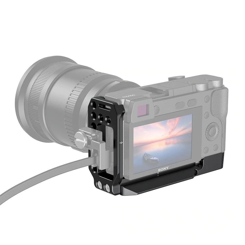 Baratos Soporte en L para Sony A6400 A6300 para Sony A6400 y A6300 con placa de liberación rápida QR tipo Arca APL2331
