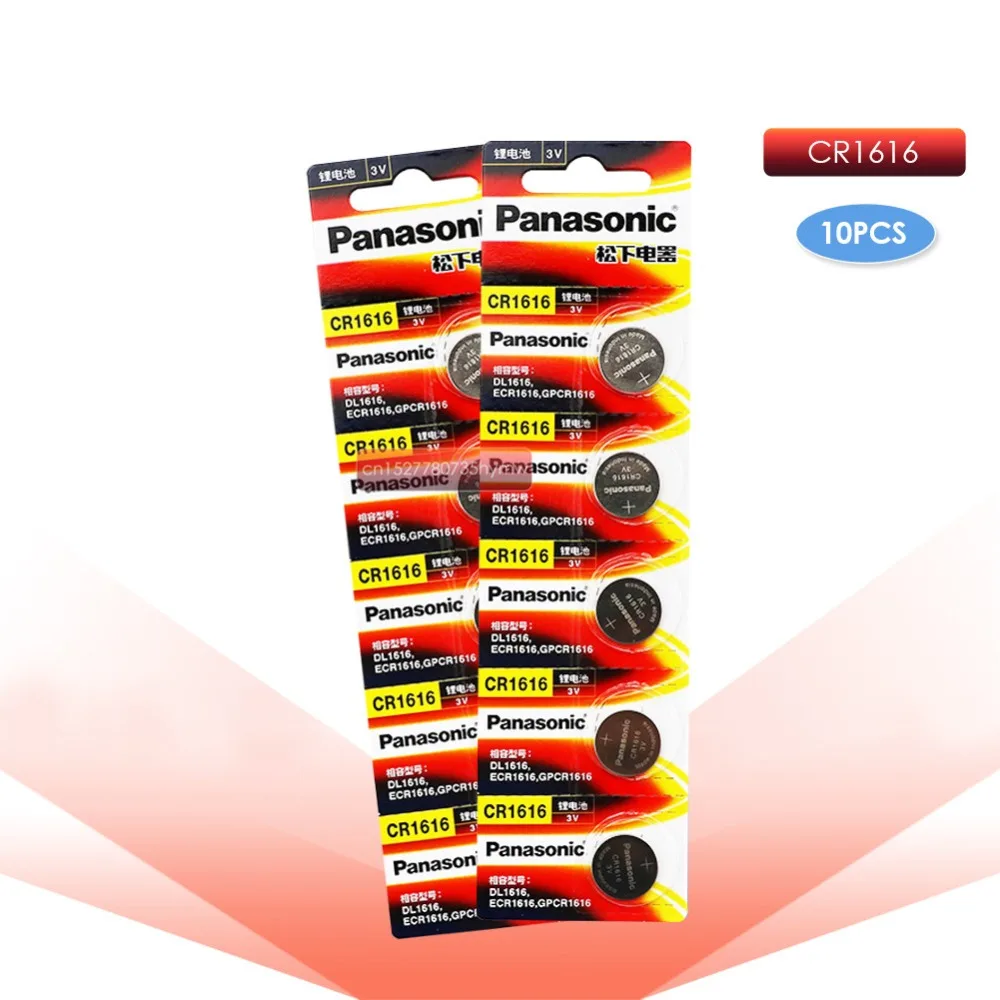 

PANASONIC 10pc original cr1616 3v button cell coin batteries for watch DL1616 BR1616 ECR1616 5021LC L11 L28 KCR1616