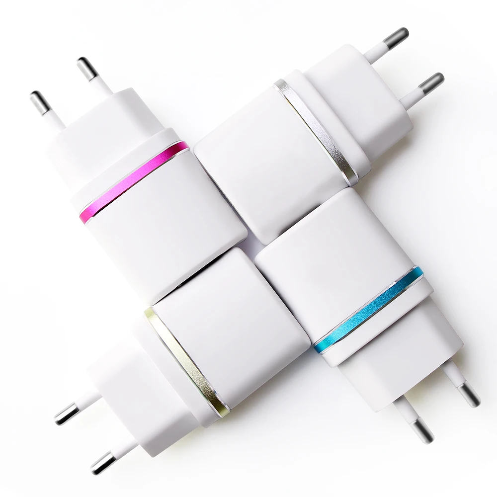 

2in 1 Kits EU Plug Travel Wall Power Charger + Jelly Micro USB Data Charger Cable for iPhone 5 6 6s 7 8 Plus Samsung S6 S4 S3 A3