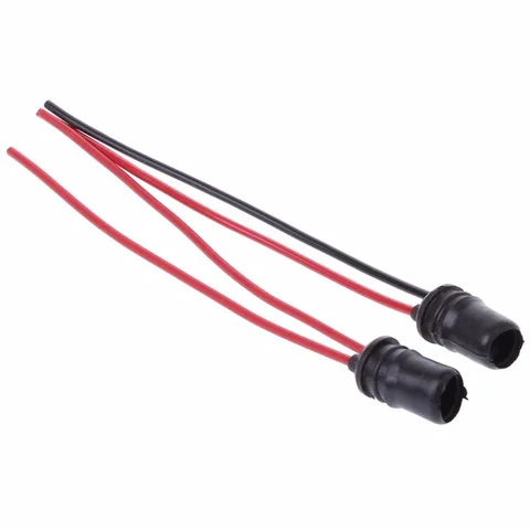 T10 W5W 147 501 Auto Car Light Bulb Socket Holder for Car Bike Trucks Boats Trailer Rubber Connector Extension