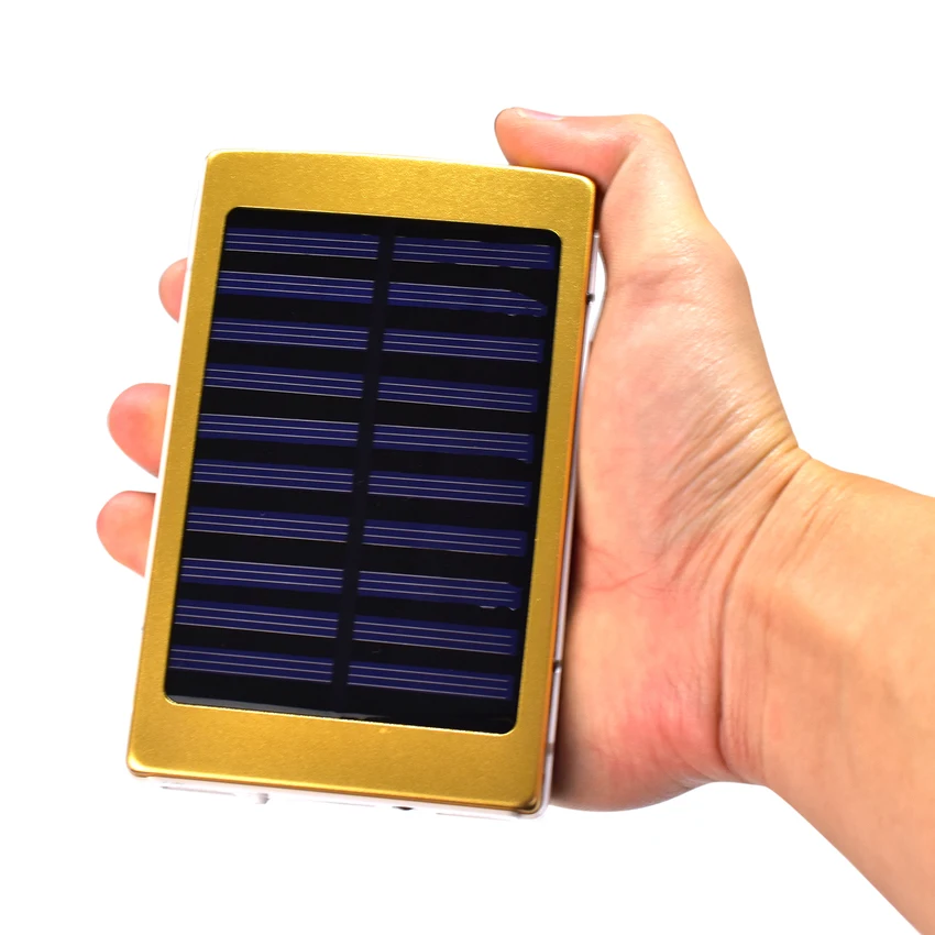 

Fetile Universal 20000mAh Solar Power Bank External Battery Power Charger with 20 Pieces LED Lamps Battery Charger Cases