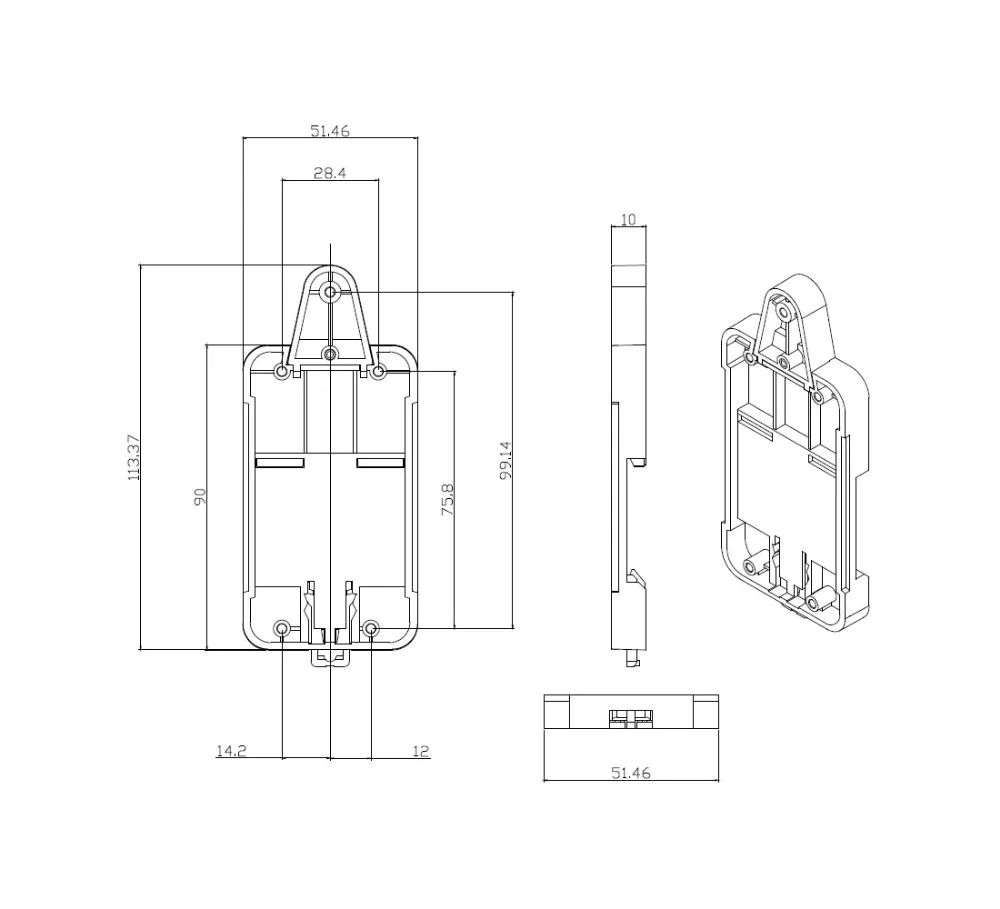 Sonoff dr Din Rail поднос Регулируемый монтируемый рельсовый держатель решение для