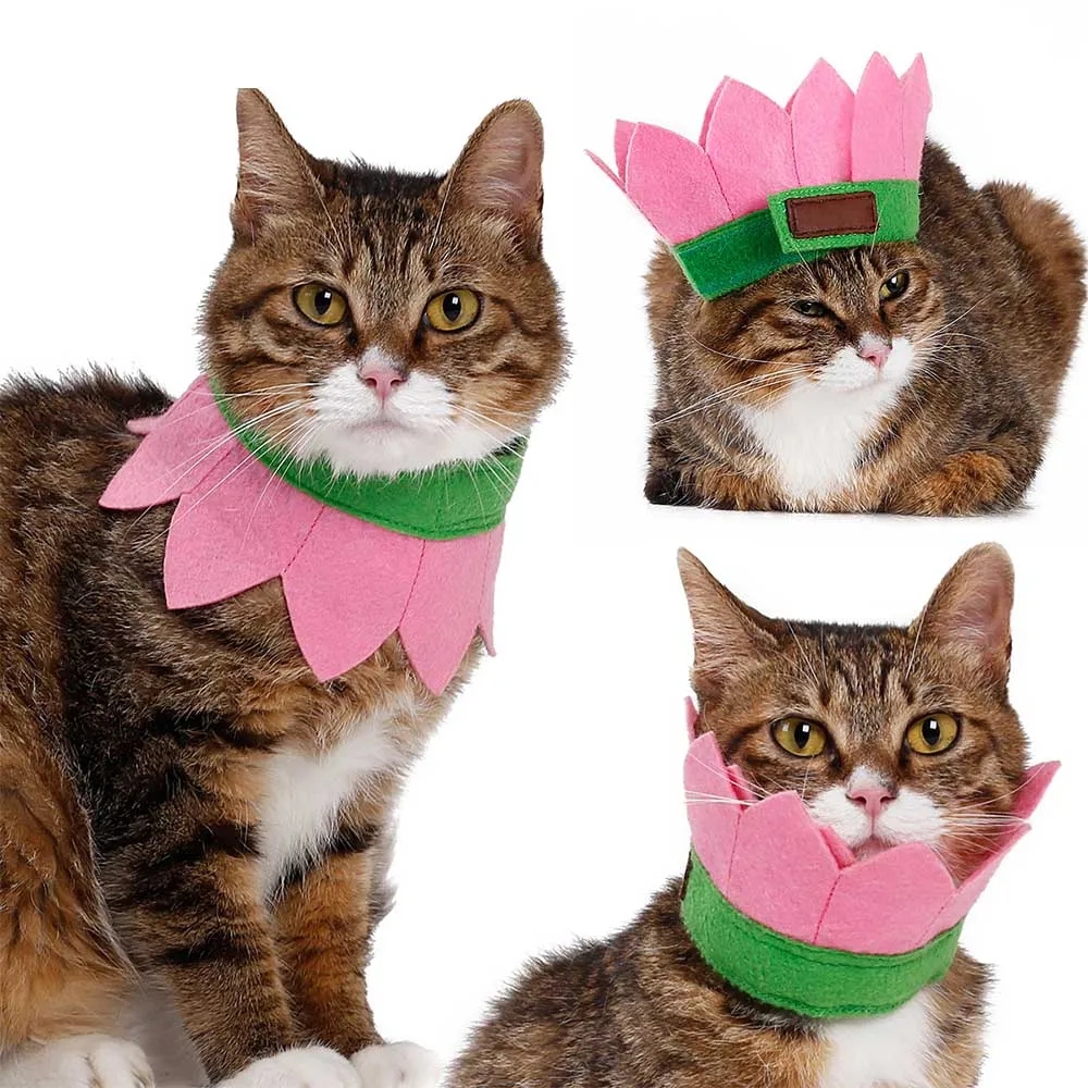 Pet цветочный дизайн кошка бандана воротник симпатичная собака-щенок украшения шарф шляпа реквизит