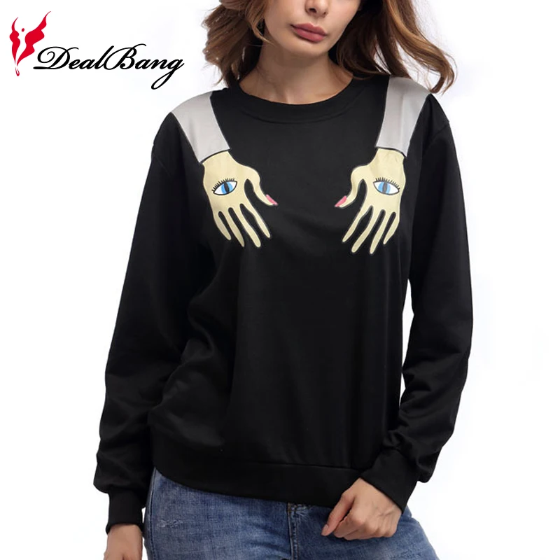 Dealbang Новый moletom feminino осень 2017 г. печатных кофты женские толстовки Повседневный