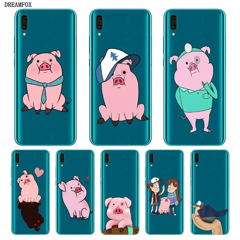 

N361 Pig Soft TPU Silicone Cover For Huawei Y5 Y6 Y7 Y9 Prime Pro 2017 2018 2019 Case