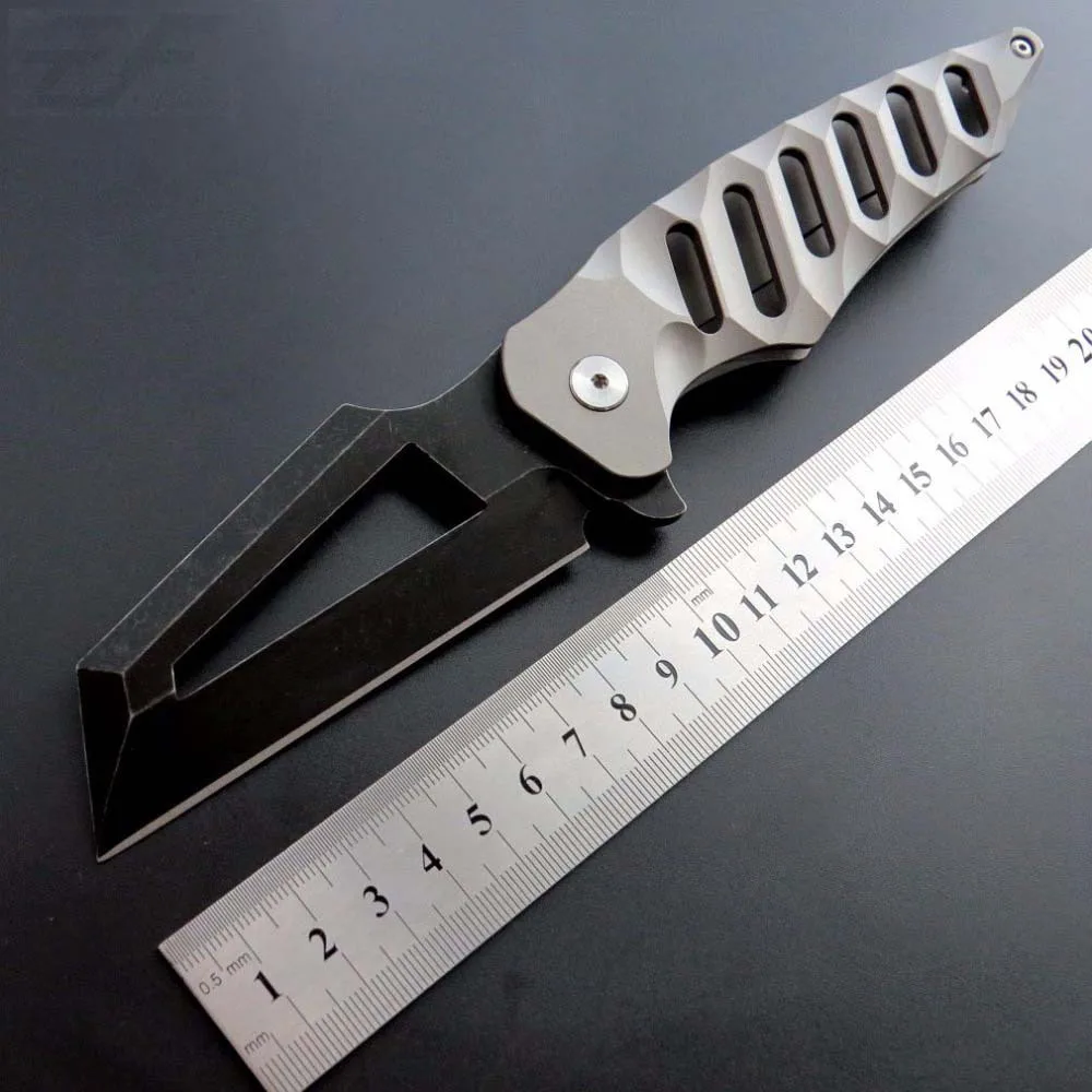 

60HRC Folding Knife S35VN Blade TC4 titanium alloy handle ball bearing tactical utility Military Gift Rescue EDC Portable Tools