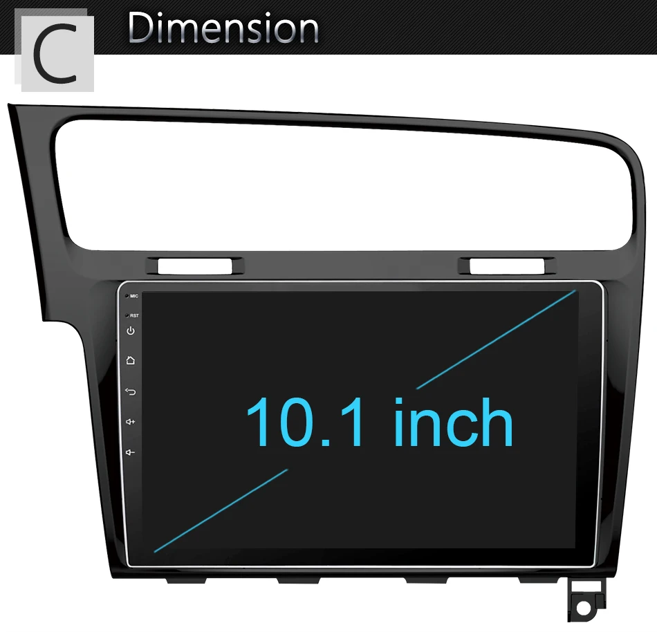 Sale Eunavi Android 8.1 Octa-core 10.1 inch Car Radio HeadUnit GPS Navi Player for 2013- 2015 VW Volkswagen Golf 7 With SWC WIFI 26