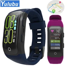 Yulubu S908S цветной экран Смарт-браслет IP68 водонепроницаемый плавательный gps монитор сердечного ритма Спортивный Браслет фитнес-трекер Браслет