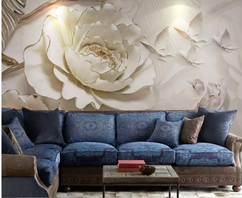 TV Background 3D Mural Wall Paper Fashion Peony Squid 3D Resin Embossed Wall Modern Custom 3D Wallpaper TV Background 3D Mural Wall Paper Fashion Peony Squid 3D Resin Embossed Wall Modern Custom 3D Wallpaper