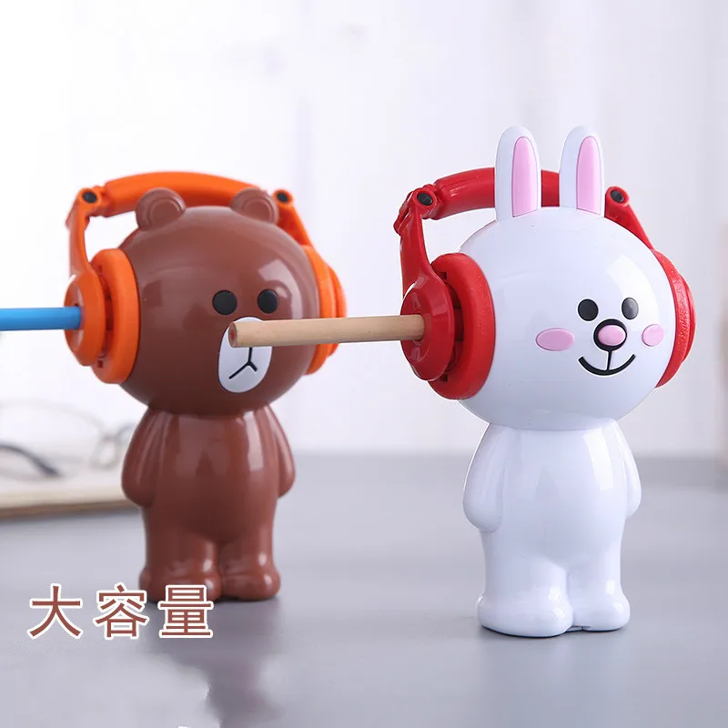 

1Pcs Cute Cartoon Hand Crank Pencil Cutting Machine Children Safety Pencil Sharpener Kawaii Design School Stationery Supplies