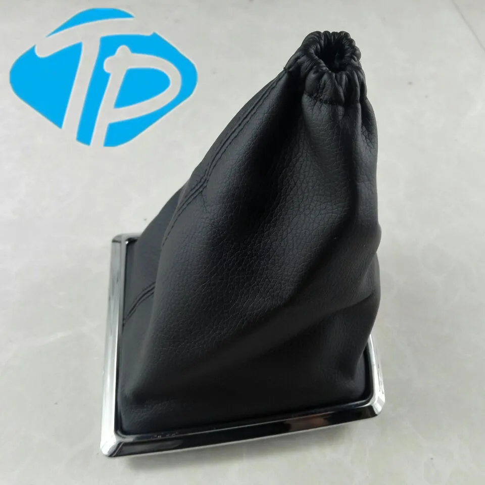Black PU Leather Gear Gaiter Boot Cover Handbrake 2005-2010