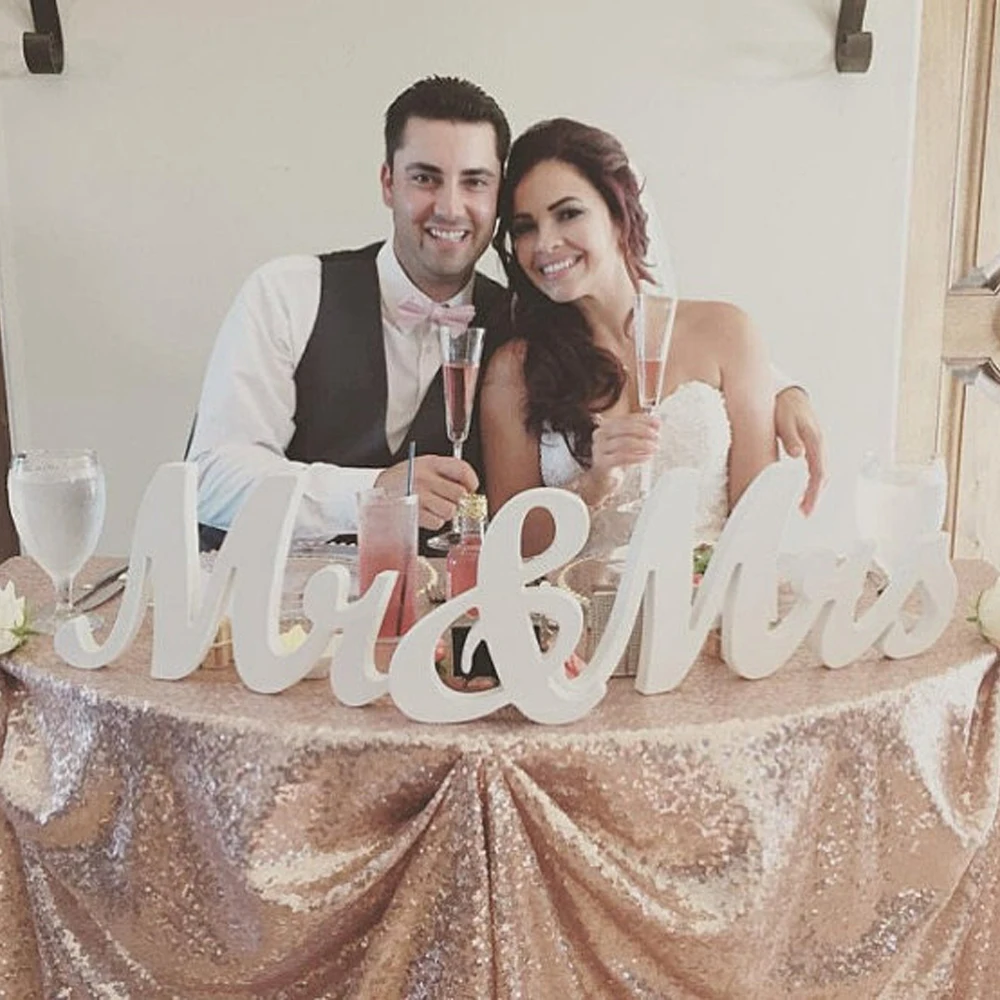 

Mr Mrs sign Sweetheart table centerpiece sign wedding decoration woode letter