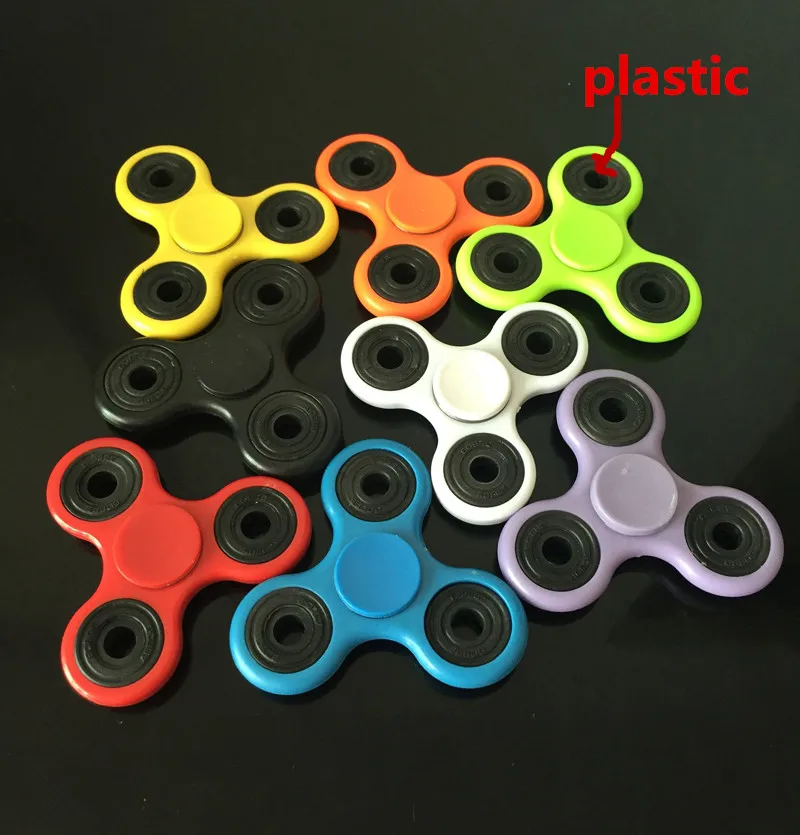 

6 color  ABS Plastic EDC Hand Spinner For Autism and ADHD Rotation Stress Relief Toys free shipping