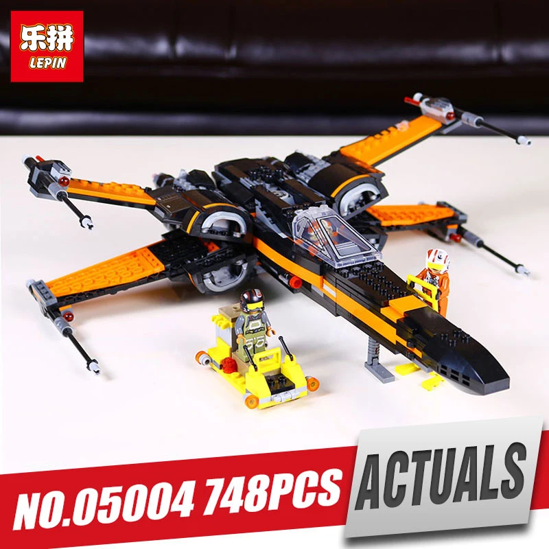 

LEPIN 05004 Star Series Wars First Order Poe's set X-wing Fighter Building Blocks Compatible Legoing 79102 Toy Christmas gift
