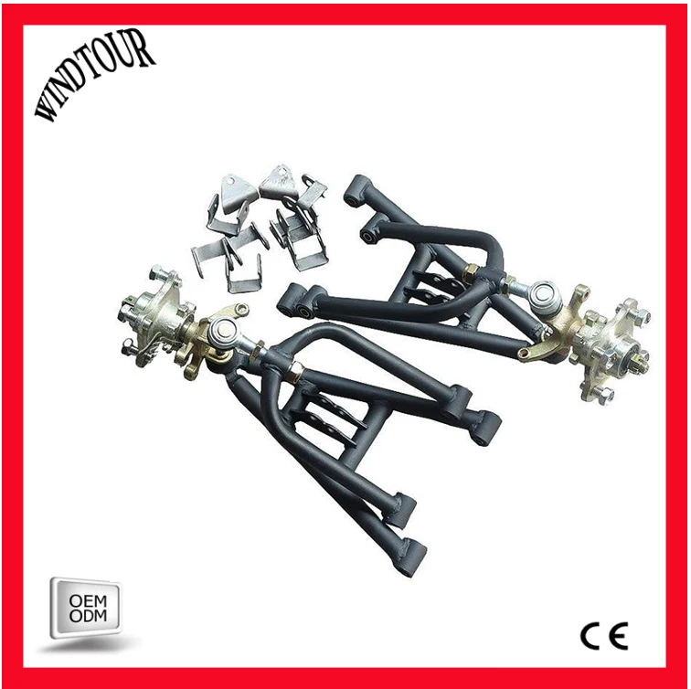 ATV rocker arm, self made four wheel motor tricycle, front suspension