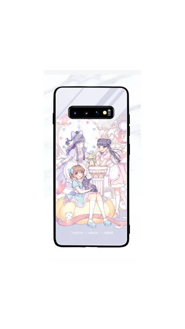 Для samsung S10 Plus S10E Sakura Card Captor закаленное стекло мультфильм аниме силиконовый чехол для samsung galaxy S9/S8 Plus Note 8 9 - Цвет: Розовый