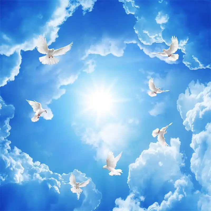 Custom 3d Wallpaper Mural Ceiling Room 3d Photo Wallpaper