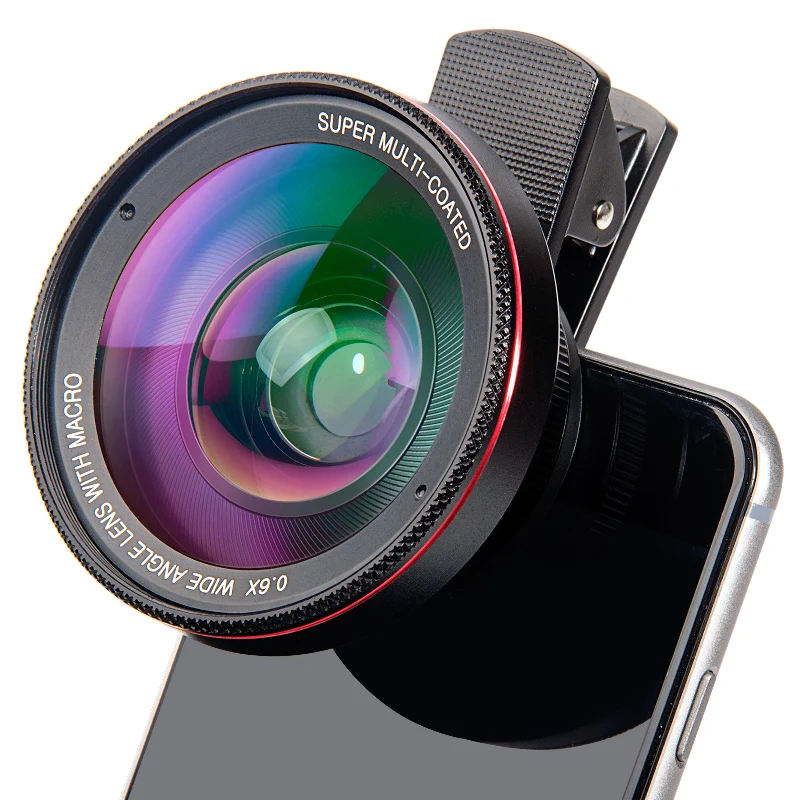 Super Macro Lens 15X Wide 0.45X or 0.6X Phone Lens Kit HD Telefon Phone
