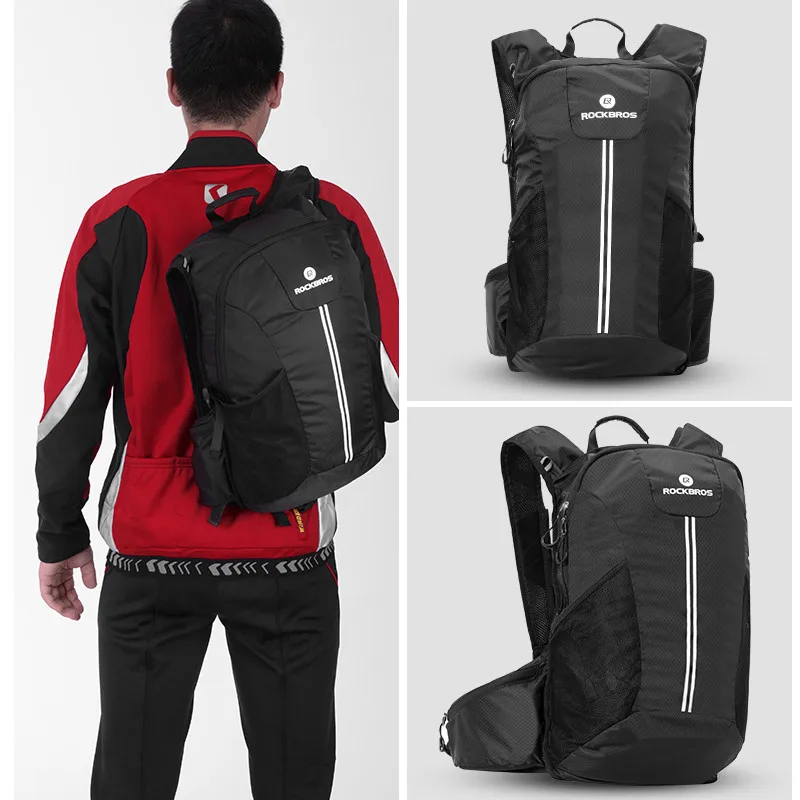 Top ROCKBROS High CapacityCycling Backpack Bicycle Rainproof Sport Bags Camping Outdoor Traveling Hiking Bags Breathable Backpack 5