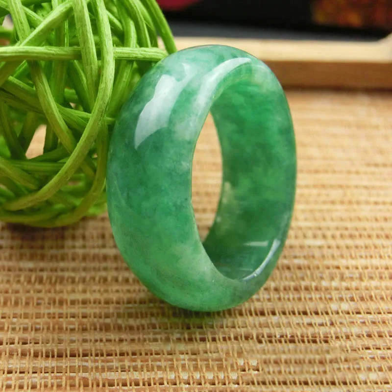 KYSZDL натуральное кольцо с зеленым камнем Мода пара танец камень кольцо Кристалл ювелирные изделия подарок