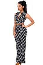 Brand Women’s Summer Rompers Elegant Bodysuit Sleeveless Long Playsuits wholesale Belted Wide Leg Jumpsuit 60932 plus size S-XXL