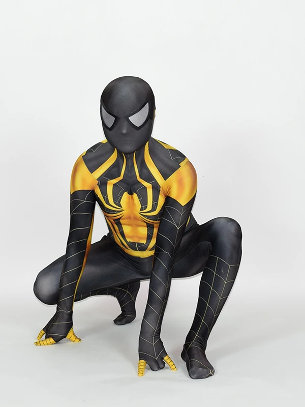 3D-Printed-Custom-Chrome-Spiderman-Costume-Custom-Spider-Man-Suit 1