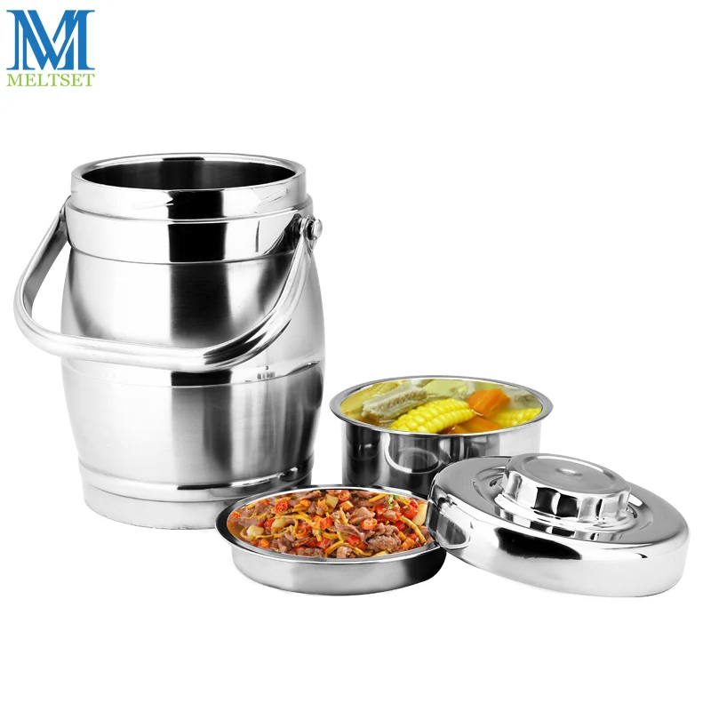 1.6L/2.0L Thermal Insulation Lunch Box Stainless Steel Seal Vacuum Pot