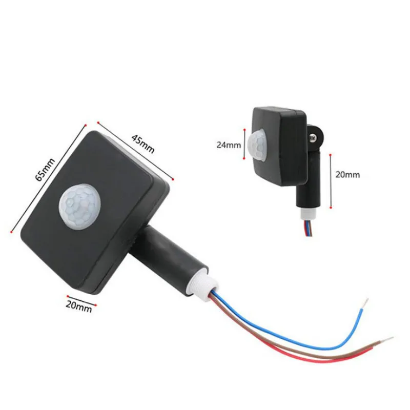 

Mini Infrared Sensor 110-240V PIR Sensors Detector 180 Degree Up and Down Rotation GT66