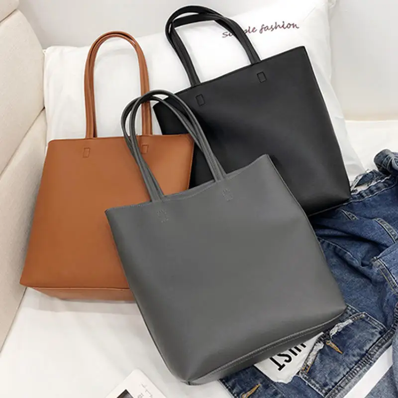

PU Leather Handbags Women Purse Shopper Totes Luxury Designer sac a main Vintage Fashion Shoulder Bag Winter Hot Sale